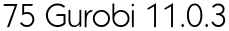 75 Gurobi 11.0.3