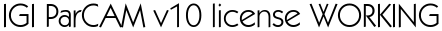 IGI ParCAM v10 license WORKING